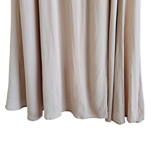 Reformation Peppermint bridesmaid wrap dress champagne large - Picture 9 of 13